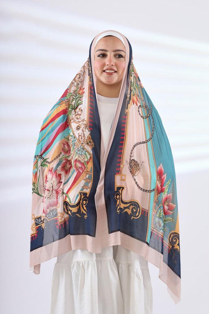 Elivo Printed Chiffon Hijab - CELA HIJAB