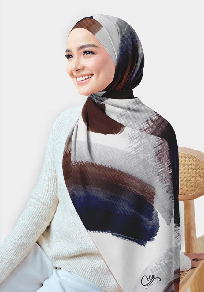 Gemena Printed Chiffon Hijab - CELA HIJAB