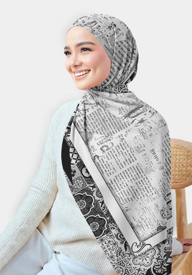 Iqraa Printed Chiffon Hijab - CELA HIJAB