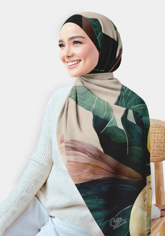 Masika Printed Chiffon Hijab - CELA HIJAB