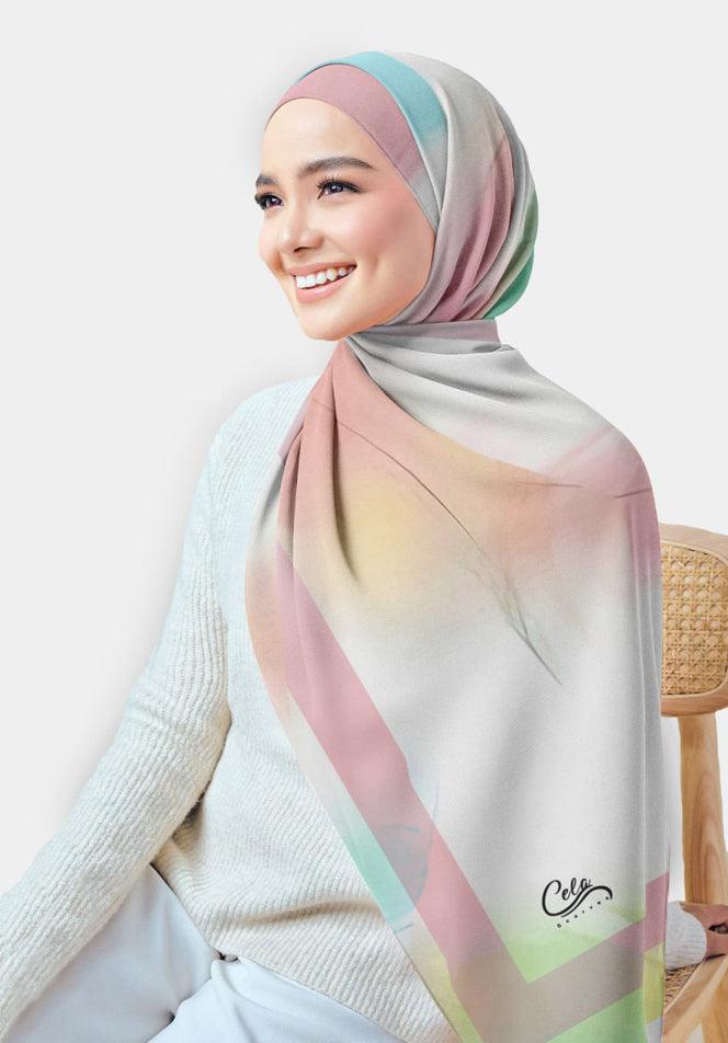 Rumaa Printed Chiffon Hijab - CELA HIJAB