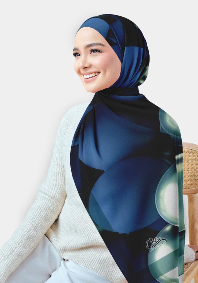 Samanty Printed Chiffon Hijab - CELA HIJAB
