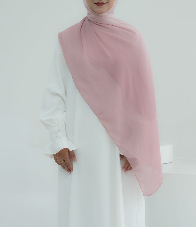 Zefirka Ombre scarf rectangular hijab in chiffon premium quality