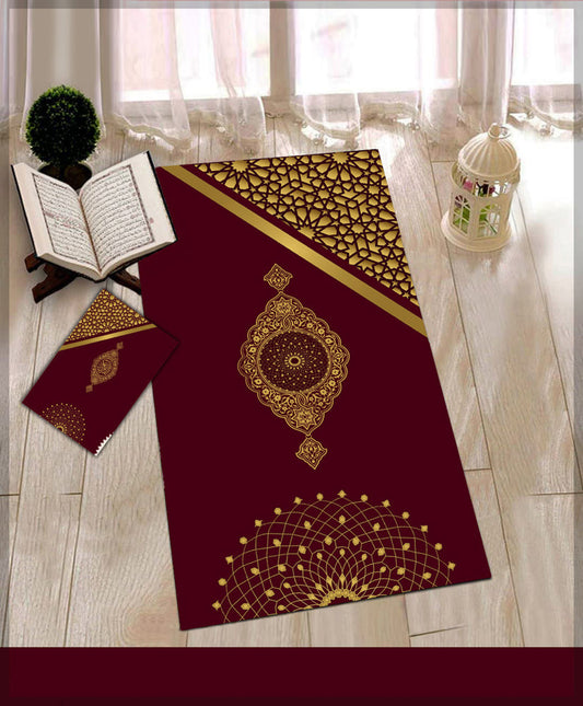 Sunset Light Prayer Rug Muslim Mat Islamic Sajadah for Kids Men Women