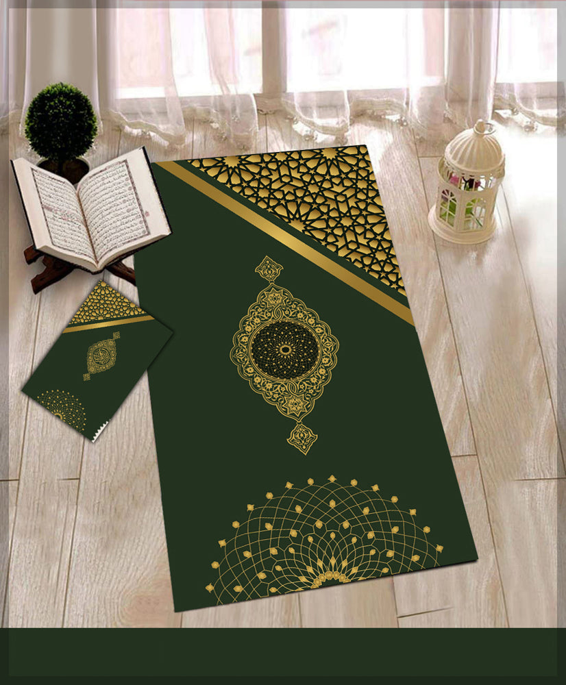 Morning Light Prayer Rug Muslim Mat Islamic Sajadah for Kids Men Women