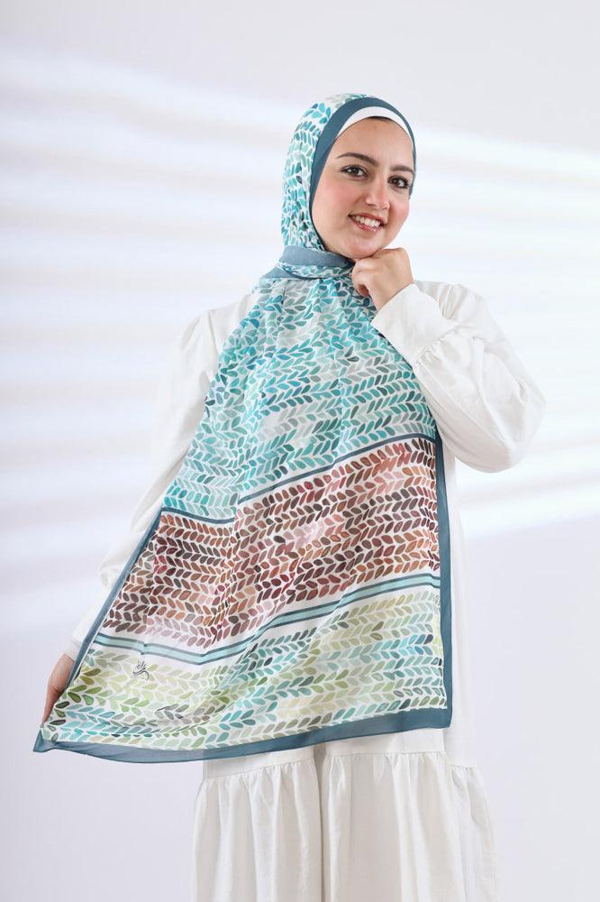 Keyla Printed Chiffon Hijab - ANNAH HARIRI