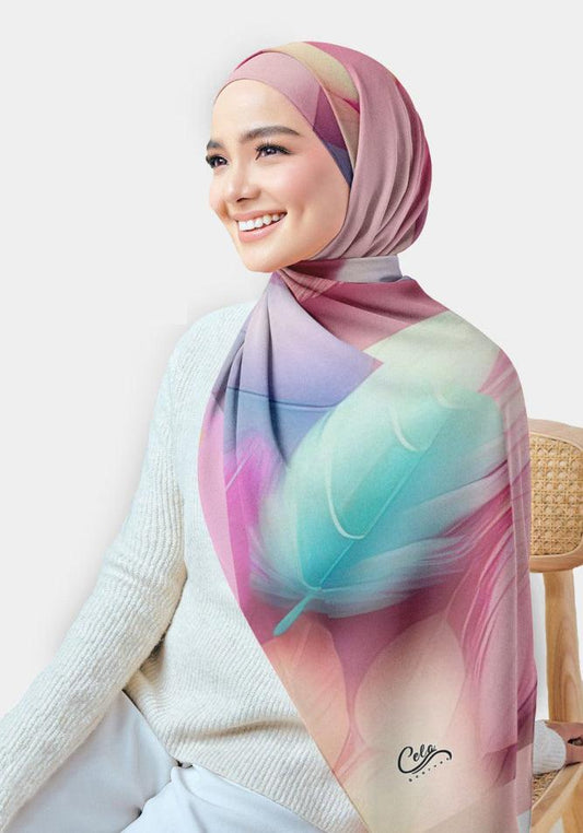 Letitia Printed Chiffon Hijab - ANNAH HARIRI