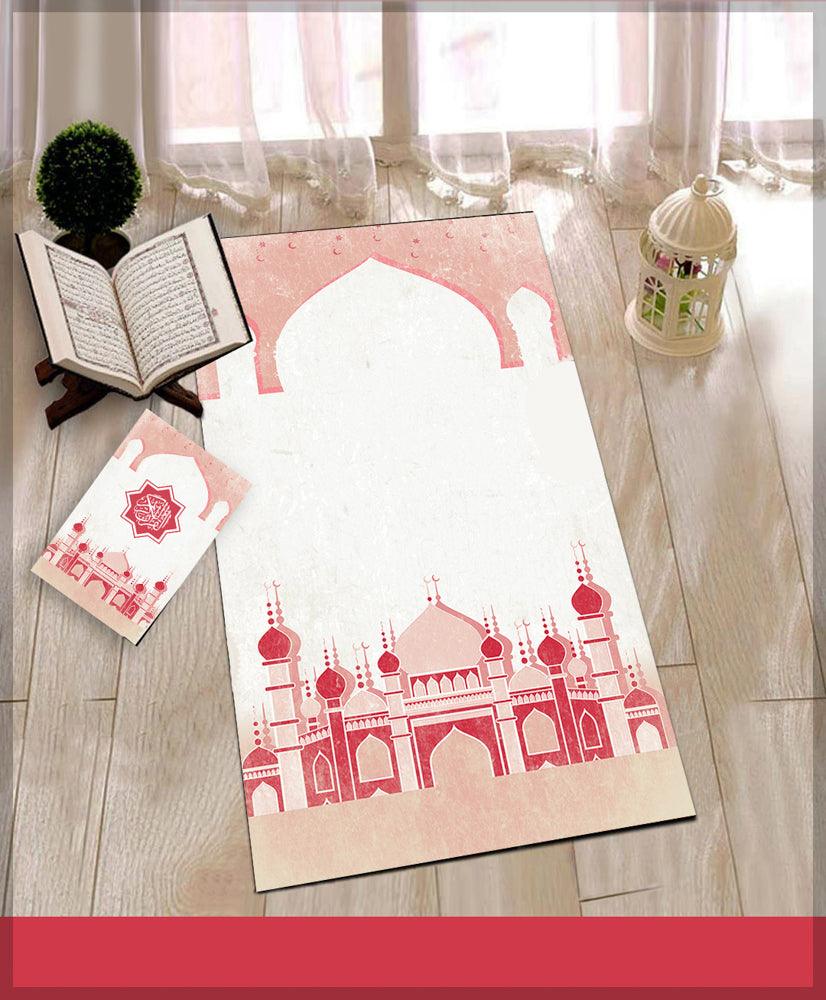 Princess Prayer Rug Muslim Mat Islamic Sajadah for Kids Men Women with Quran Box for Eid Travel Ramadan Soft Luxury Pin - ANNAH HARIRI