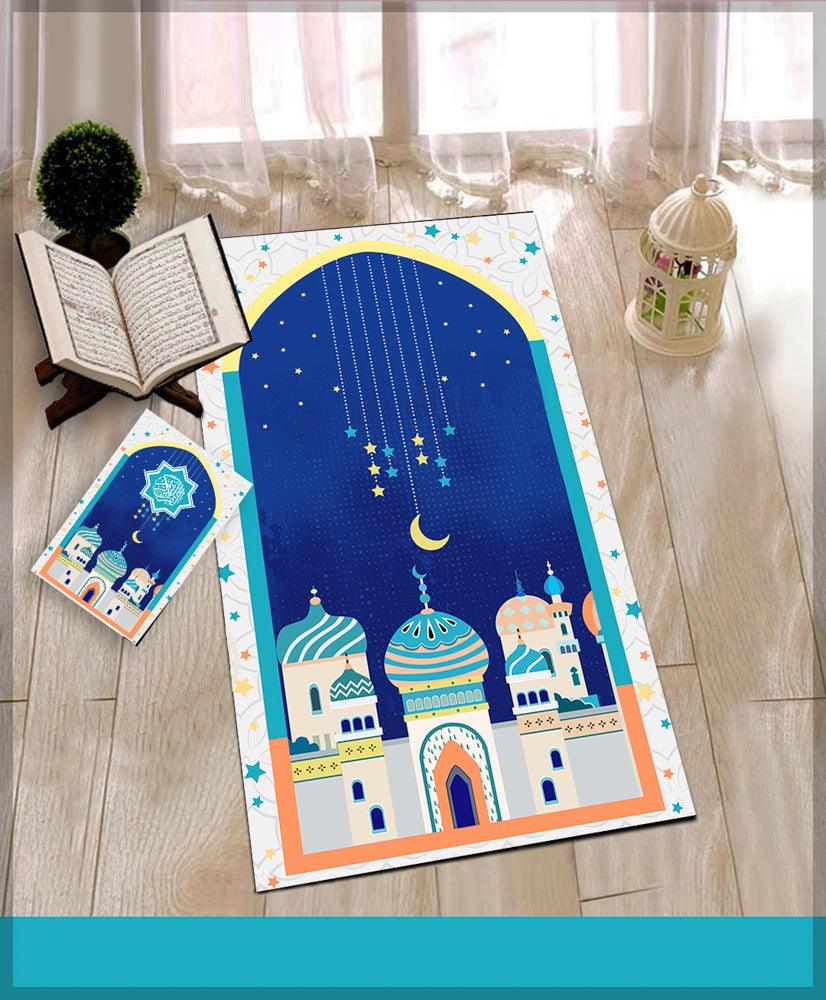 Ramadhan Prayer Rug Muslim Mat Islamic Sajadah for Kids Men Women - ANNAH HARIRI